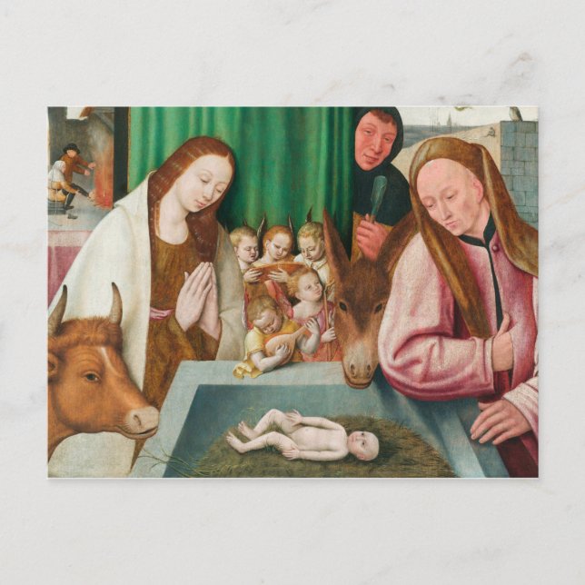 Postal Festiva La natividad (Anverso)