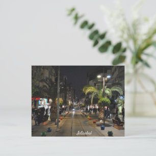 Postal Festiva La noche del cielo de Estambul