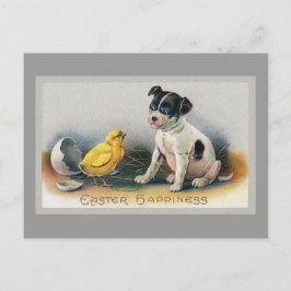 Postal Festiva La Pascua Vintage de la Cachorra