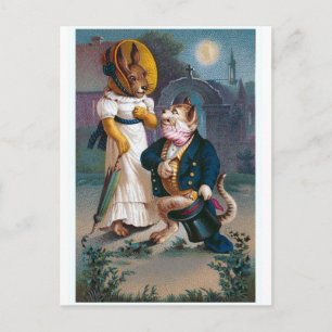 Postal Festiva "La propuesta" Vintage Valentine