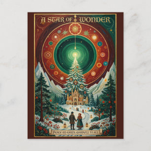 Postal Festiva La Radiancia de la Estrella de la Maravilla