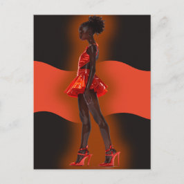 Postal Festiva La reina negra afroamericana Melanin Sista Shopp