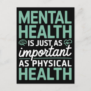 Postal Festiva La salud mental es tan importante como la salud fí