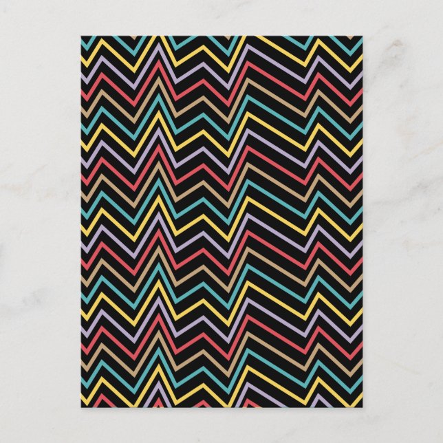 Postal Festiva La sinfonía vibrante de ZigZag, un estallido de en (Anverso)