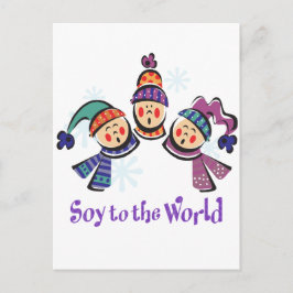 Postal Festiva La soya al feriado mundial