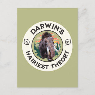 Postal Festiva La teoría más peluda de Darwin Mamut lanudo 