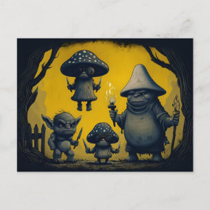 Postal Festiva La travesura de la noche: Spooky Mushroom Goblins
