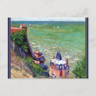 Postal Festiva La Villa Rosa, Trouville Francia