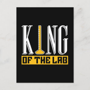 Postal Festiva Lab Tech King Del Técnico Laboratorio