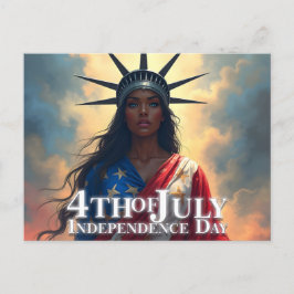 Postal Festiva Lady Liberty Reimaginada: Una Nueva Cara de la Lib
