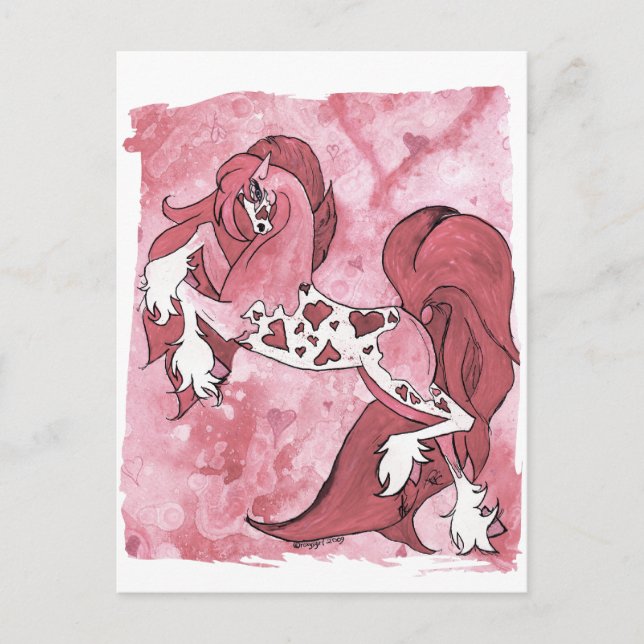 Postal Festiva Lady Valentine (Anverso)