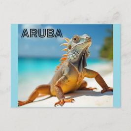 Postal Festiva lagartos increíbles de Aruba