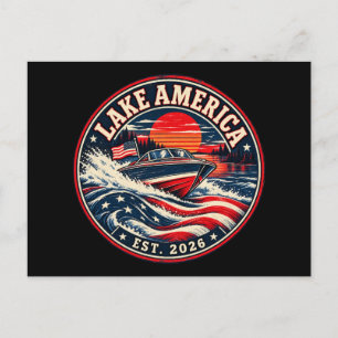 Postal Festiva Lago América 2026 humor político