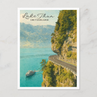 Postal Festiva Lago Thun, Suiza | Serene Mountain