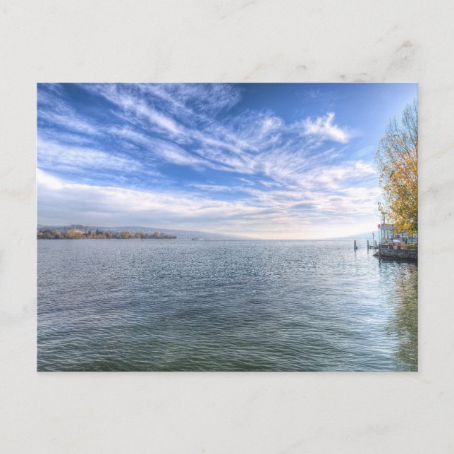 Postal Festiva Lago Zurich (Anverso)