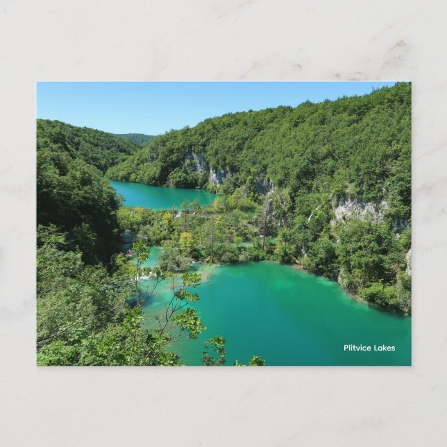 Postal Festiva Lagos de Plitvice Croacia (Anverso)