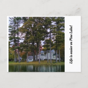 Postal Festiva Lake Home en el lago Pine