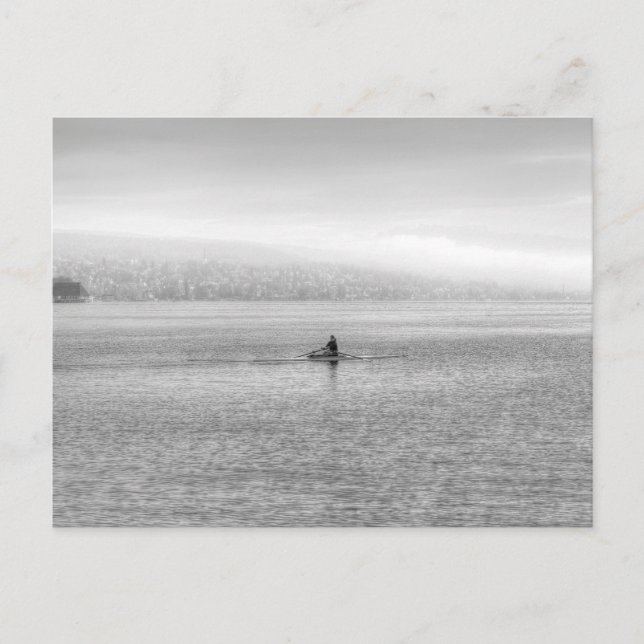 Postal Festiva Lake Zurich Single Sculler (Anverso)