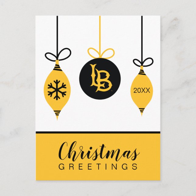 Postal Festiva Larga playa de Cal State (Anverso)