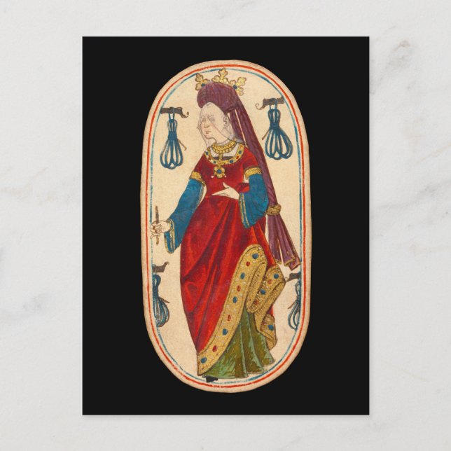 Postal Festiva Las cartas no11 de los claustros (Anverso)