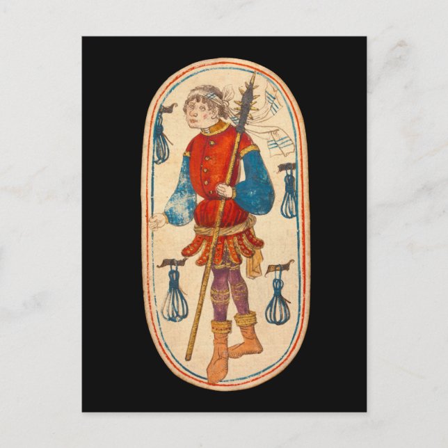 Postal Festiva Las cartas no4 de los claustros (Anverso)