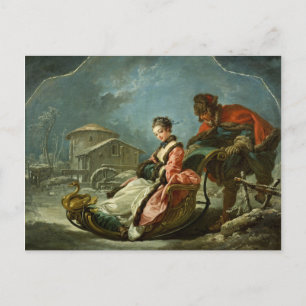 Postal Festiva Las cuatro estaciones: Invierno de François