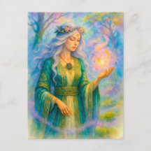 Las druidas celtas evocan la esfera de la energía 