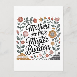 Postal Festiva Las madres son las grandes constructoras de la vid