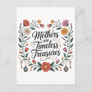 Postal Festiva Las madres son tesoros sin tiempo