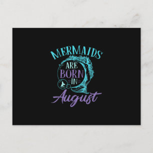 Postal Festiva Las sirenas nacen en agosto
