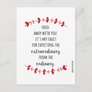 Postal Festiva Lejos de ti Anti-Valentine