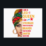 Postal Festiva Leo queen I am stronger funny birthday gift for Le<br><div class="desc">Leo queen I am stronger funny birthday gift for Leo zodiac</div>