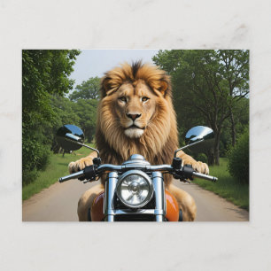 Postal Festiva León en moto