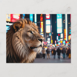 Postal Festiva León en Times Square