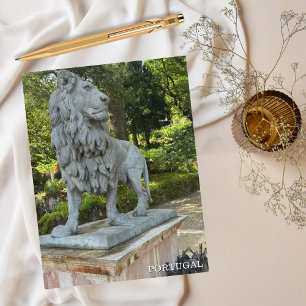 Postal Festiva León lindo, fotografía de Sintra Portugal, viajes