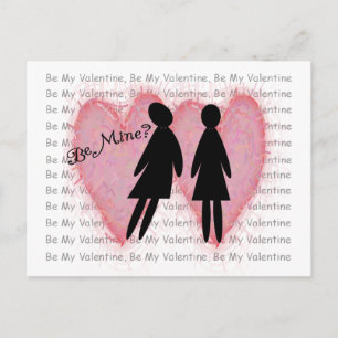 Postal Festiva Lesbian Valentine Cards & Gifts "Be Mine?"