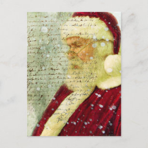 Postal Festiva Letra de Santas