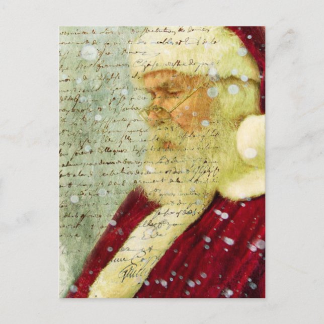 Postal Festiva Letra para Santa (Anverso)