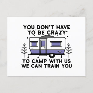 Postal Festiva Leyenda de camping desde siempre