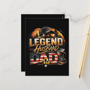 Postal Festiva Leyenda Esposo Papá