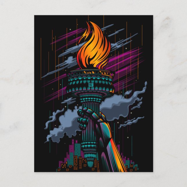 Postal Festiva Libertad (Anverso)