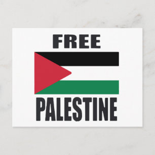 Postal Festiva Libre Palestina