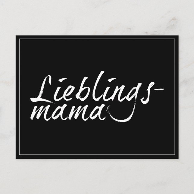 Postal Festiva Lieblingsmama - weiß 00001 (Anverso)
