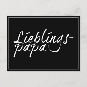 Postal Festiva Lieblingspapa - weißer Schriftzug 00001