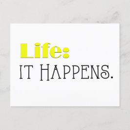 Postal Festiva Life it appening, Daily Affirmation Flash Card