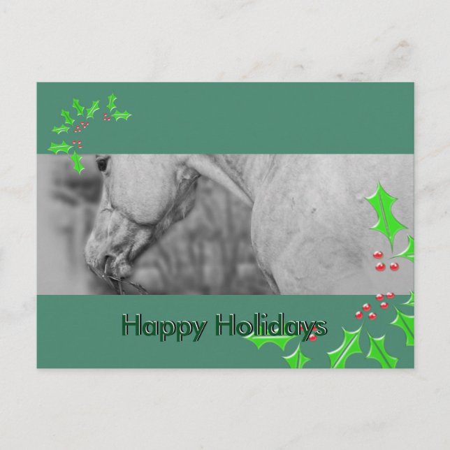 Postal Festiva Lightly Dun Dapples (Navidades) (Anverso)