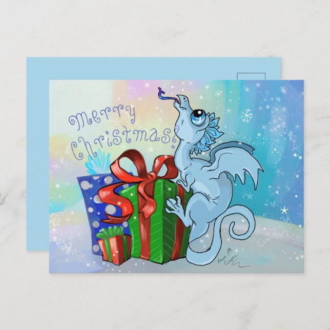 Postal Festiva lil' Dragon Snowflake (Anverso / Reverso)