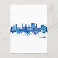 Lille France Skyline Blue