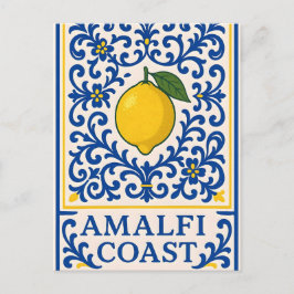 Postal Festiva Limón de la Costa Amalfitana – Baldosa Ornamental 