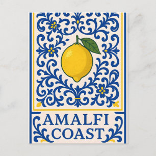 Postal Festiva Limón de la Costa Amalfitana – Baldosa Ornamental